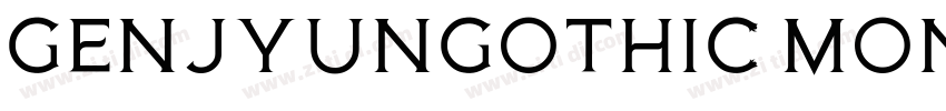 GenJyunGothic Monosp字体转换